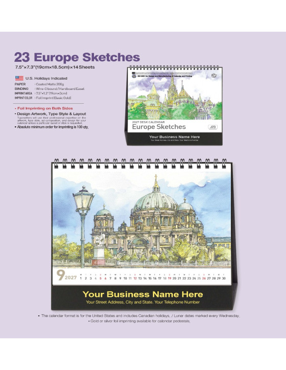 23 Europe Sketches
